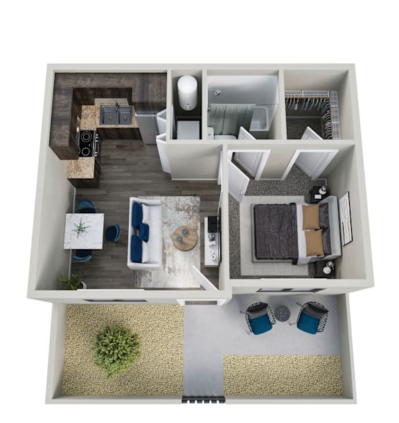 The Flats at Peoria in Peoria, Arizona Bisbee III Floor Plan