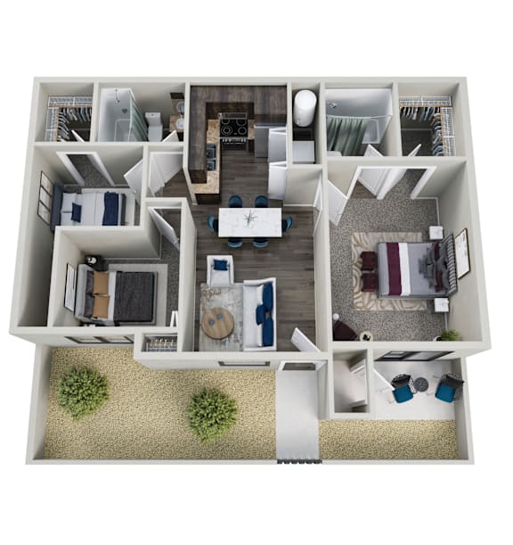 The Flats at Peoria in Peoria, Arizona Havasu I Floor Plan
