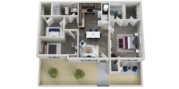 The Flats at Peoria in Peoria, Arizona Havasu III Floor Plan