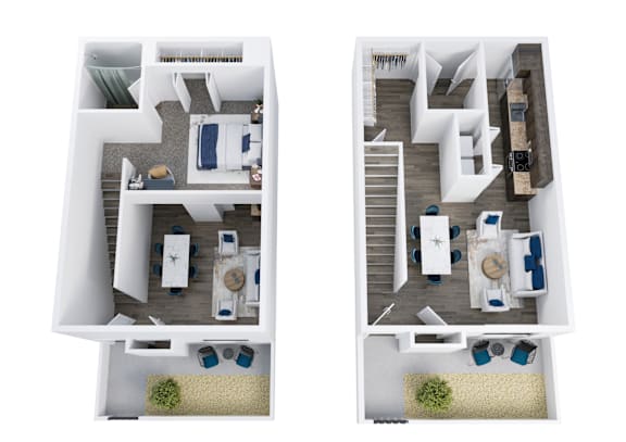The Flats at Peoria in Peoria, Arizona Saguaro III Floor Plan
