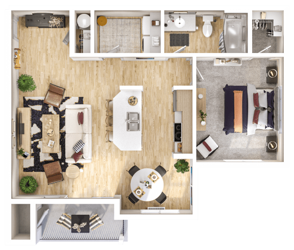 The Goat at Broadmoor in Pasco, Washington A2 Floor Plan