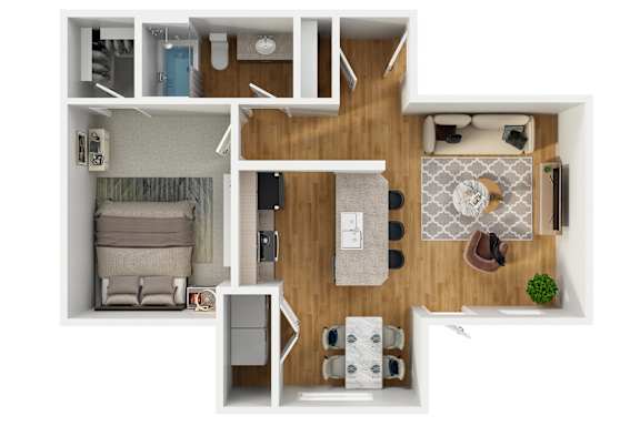 The Goat at Broadmoor in Pasco, Washington A1 Floor Plan