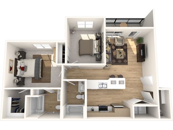 The Goat at Broadmoor in Pasco, Washington C1 Floor Plan