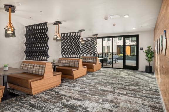 the hemlock co working booths at The Hemlock, Washington