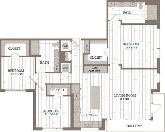The Hudson Battery Floor Plan
