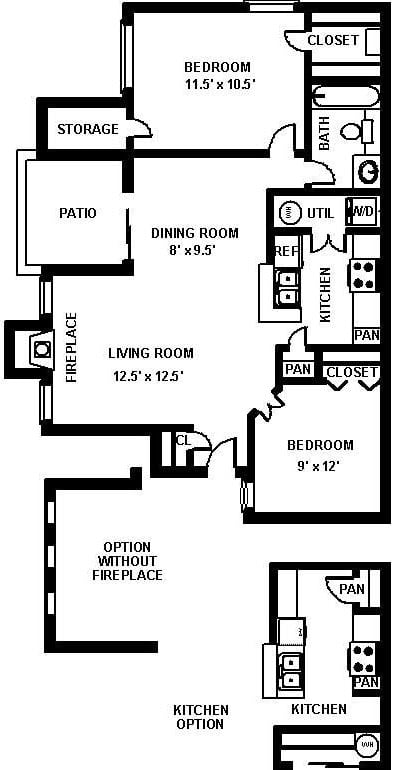 Fulton's Crossing and Landing 2D Floor Plan -  The Westbury 2b1b