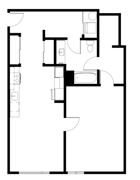Tilian 1x1 D Floor Plan