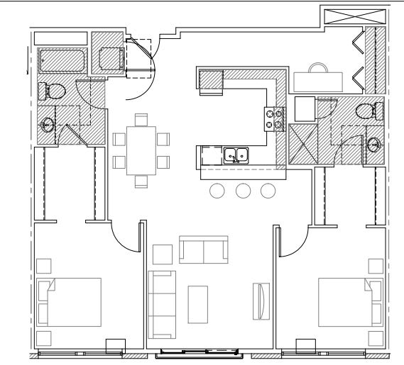 Towne Apartments in Seattle, Washington B14 Floor Plan