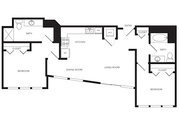 Towne Apartments in Seattle, Washington B5 Floor Plan