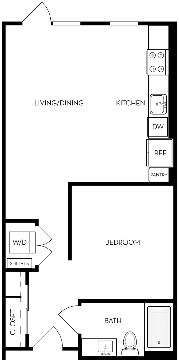 Trovita Rio Apartments in Tempe, Arizona Studio B4 Floor Plan