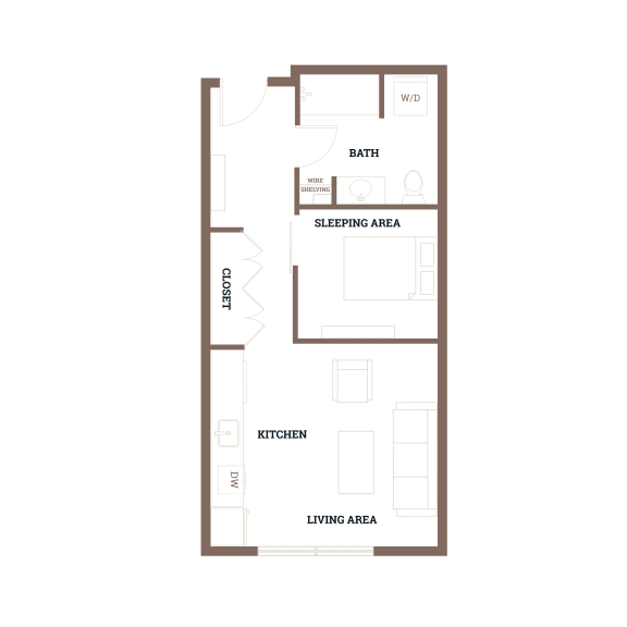 a plan of a floor plan of an apartment building