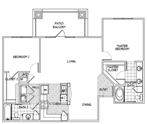 Villas at Sundance B3 Floor Plan