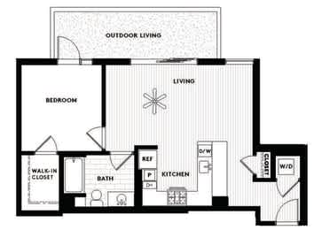 Vinz on Fairfax Apartments in Los Angeles, California A4 Floor Plan