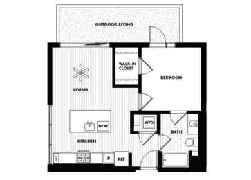 Vinz on Fairfax Apartments in Los Angeles, California A6 Floor Plan
