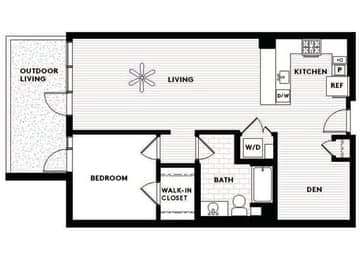 Vinz on Fairfax Apartments in Los Angeles, California B2 Floor Plan
