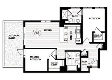 Vinz on Fairfax Apartments in Los Angeles, California C10 Floor Plan