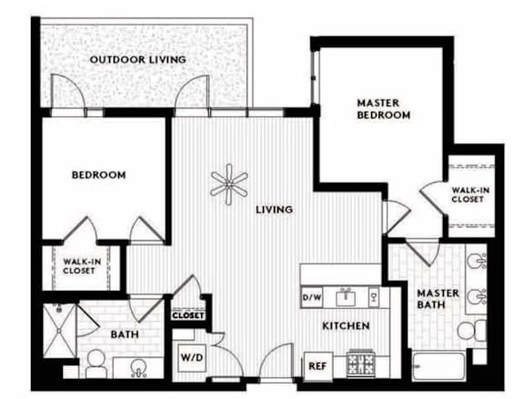 Vinz on Fairfax Apartments in Los Angeles, California C3 Floor Plan