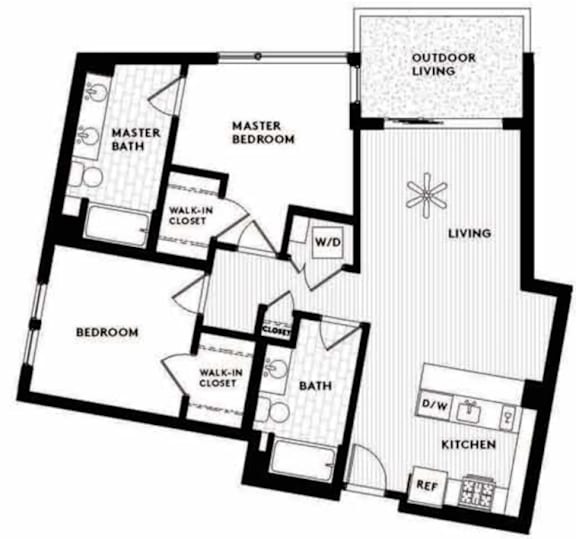 Vinz on Fairfax Apartments in Los Angeles, California C4.1 Floor Plan