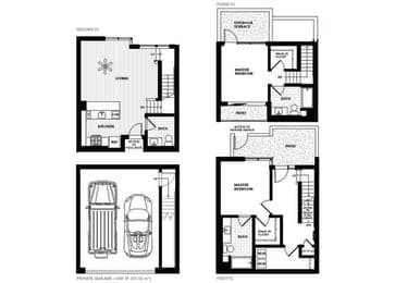 Vinz on Fairfax Apartments in Los Angeles, California D1 Floor Plan