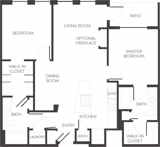 Wynkoop Laramer Arapahoe Denver, CO City House Apartments 2 bedroom 2 bath