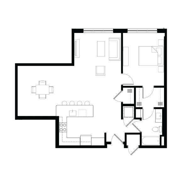 Zen Apartments Fluorite Floor Plan