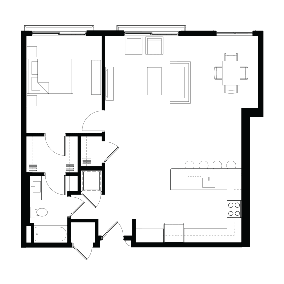 Zen Apartments Pyrite Floor Plan