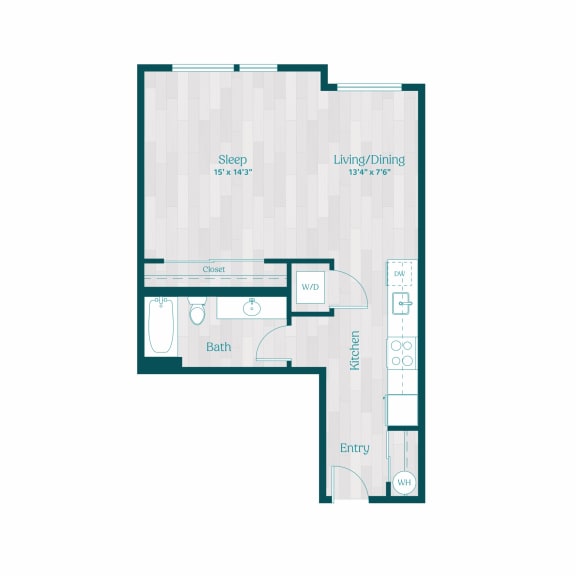 Zinnia Apartments in Shoreline, Washington A5 Floor Plan