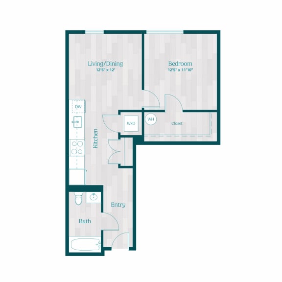 Zinnia Apartments in Shoreline, Washington B5 Floor Plan