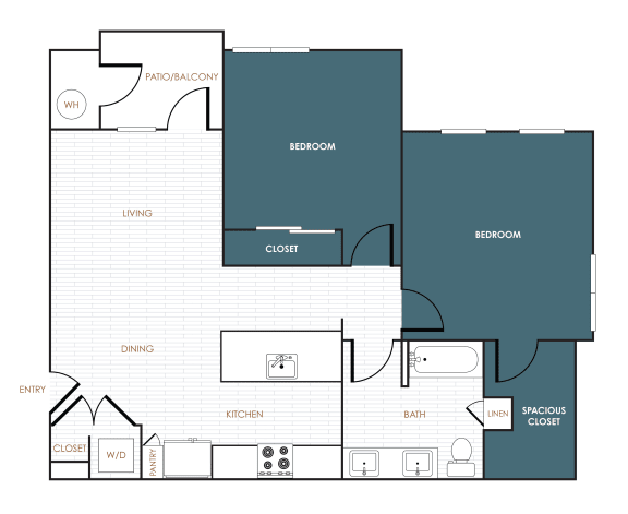 a blueprint of a floor plan of a house