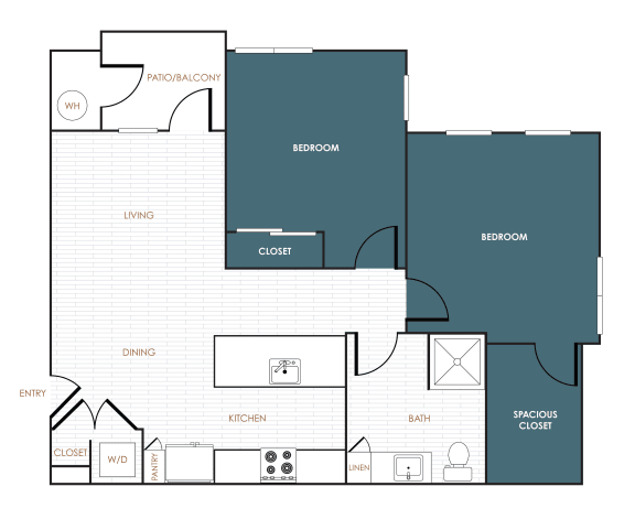a blueprint of a floor plan of a house