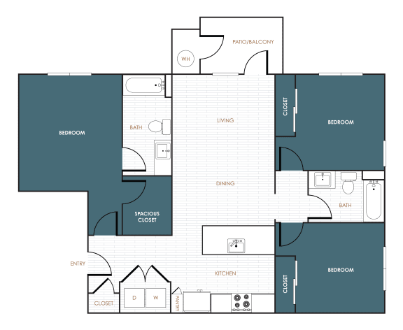 a blueprint of a floor plan of a house