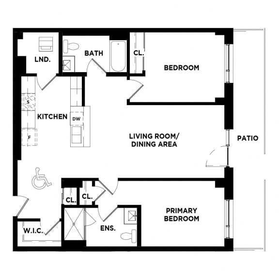 Two Bedroom Apartment - Suite 104