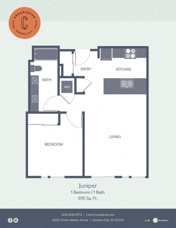 a floor plan of a bedroom apartment
