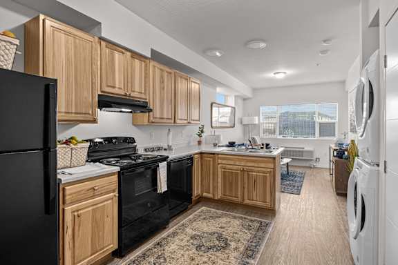 kitchen with black appliances at Majestic Drive, Montana, 59808