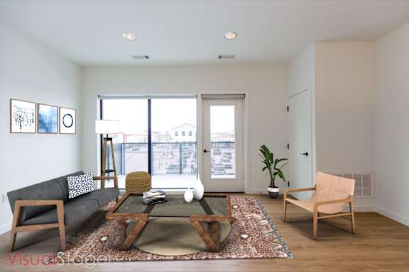 Living area at Cannery Flats, Bozeman, Montana