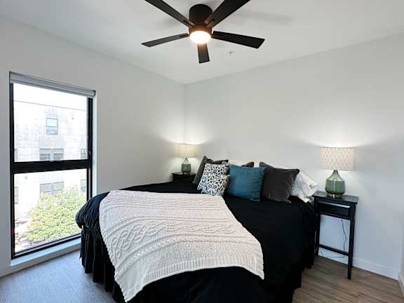 Bedroom with Large bed at Cannery Flats, Montana, 59715