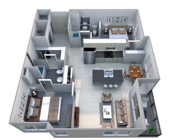 2 bed 2 bath at Cycle Apartments, Fort Collins, CO
