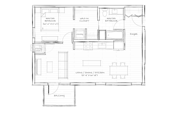 A1 716 Floorplan at Cannery Flats, Montana, 59715