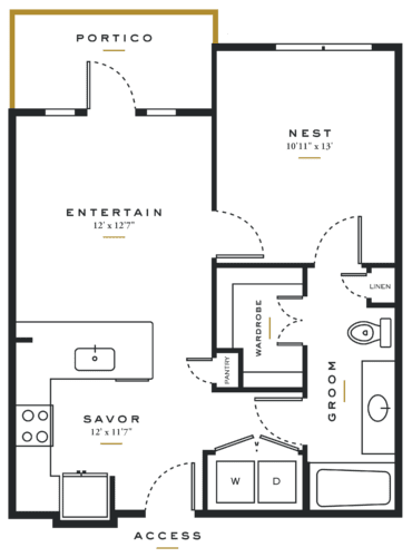 a blueprint of a floor plan of a house