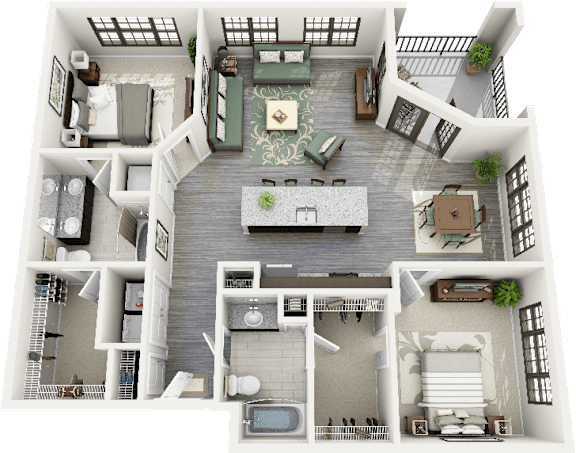 two bedroom