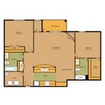 a diagram of a floor plan of a house