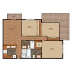the furnished bedroom floor plan of the split level house plans with roommates