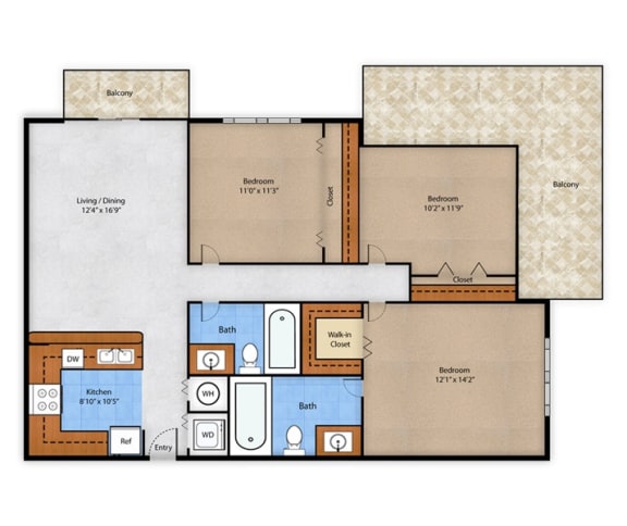 a floor plan of a home