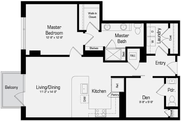 a floor plan of a house