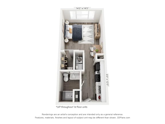 Glade Studio Floorplan