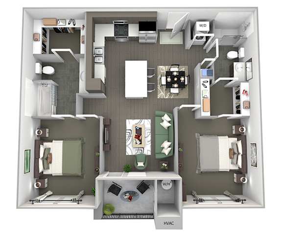 2 bedroom floor plan  the residences at
