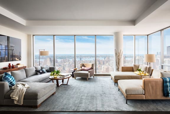 High Ceiling Apartments with Extended Windows