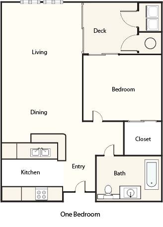 a floor plan of a home with a kitchen and a living room