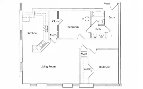 a floor plan of a house