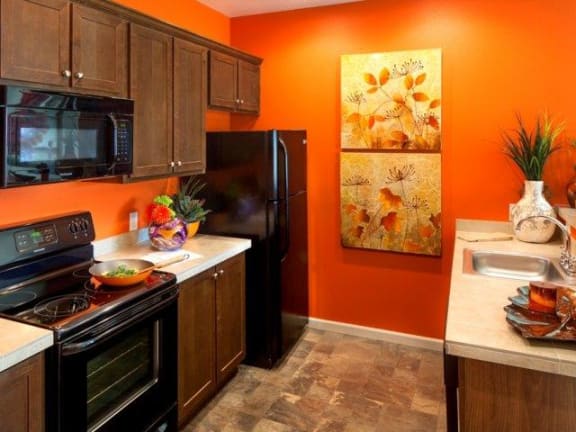 The Landing Apartments Model Townhome Kitchen